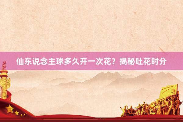 仙东说念主球多久开一次花？揭秘吐花时分